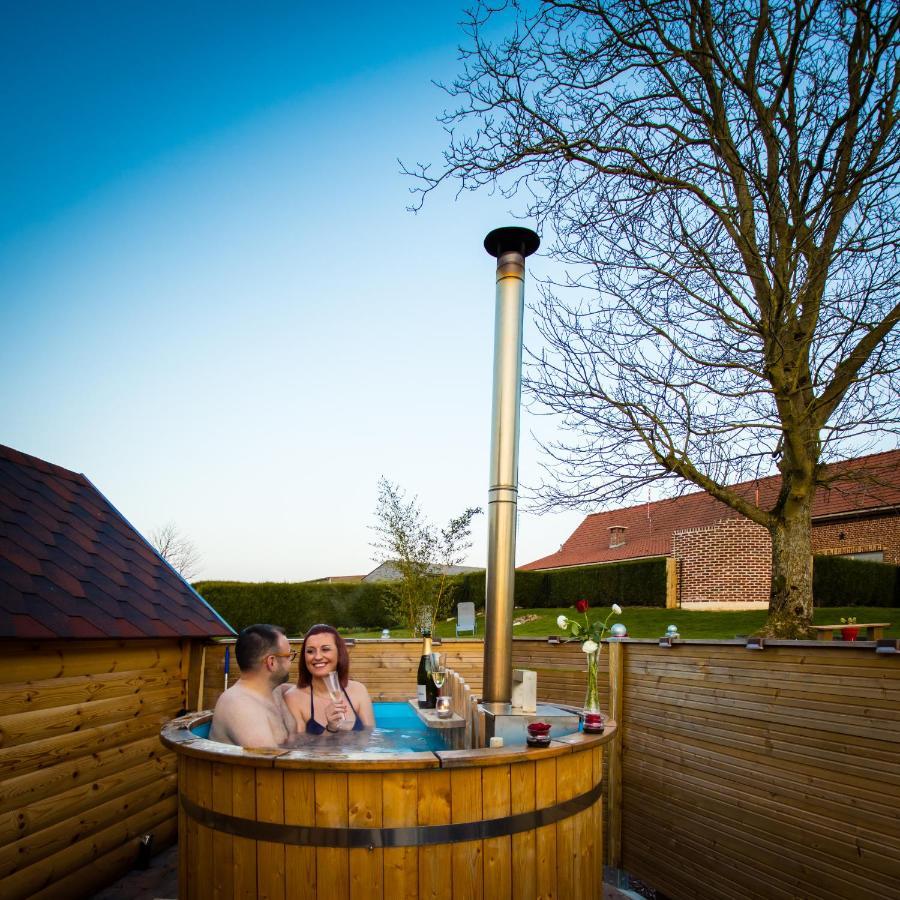 Kota Scandinave Avec Son Bain Nordique Privatif - Gite Du Moulin 62130 Pierremont Exterior foto